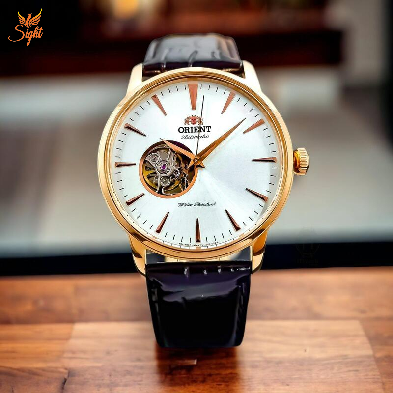 Đồng hồ dây da nam Orient FAG02002W0 có khả năng trữ cót tới 40 tiếng