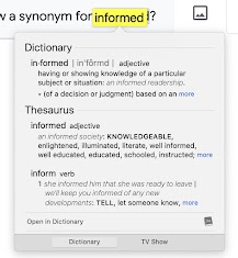 Remember that you can use your technology device to look up word meanings and synonyms with right-clicks, taps, or by going to sites like www.dictionary.com or www.theraurus.com