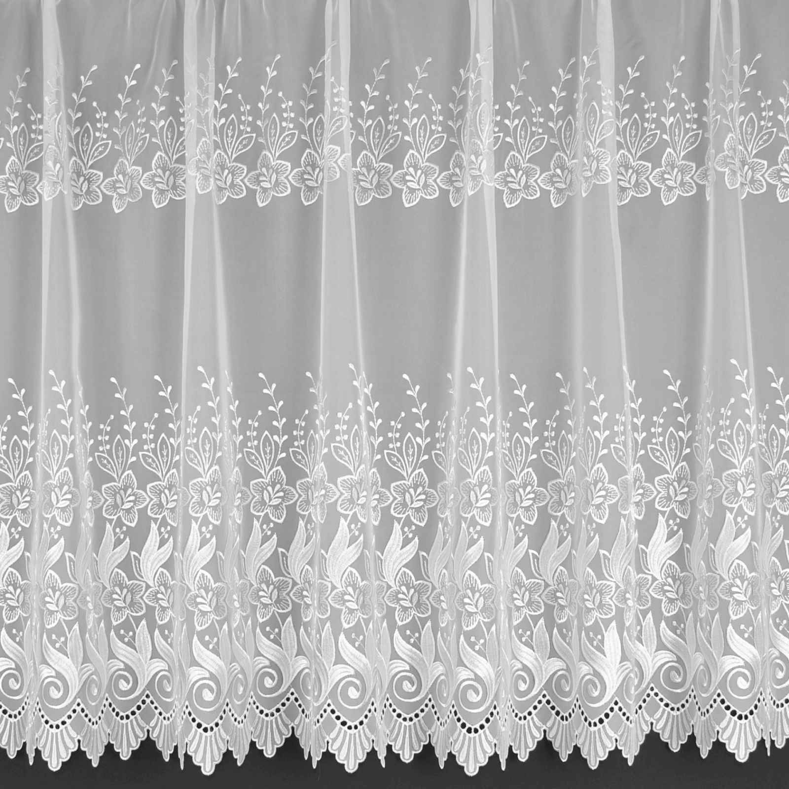 floral pattern net curtains