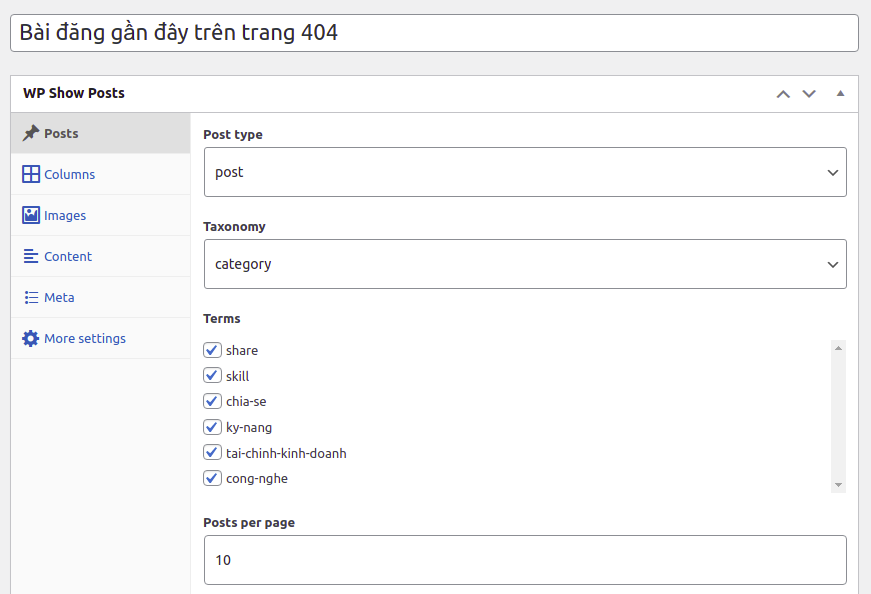 bài viết gần đây trên trang 404