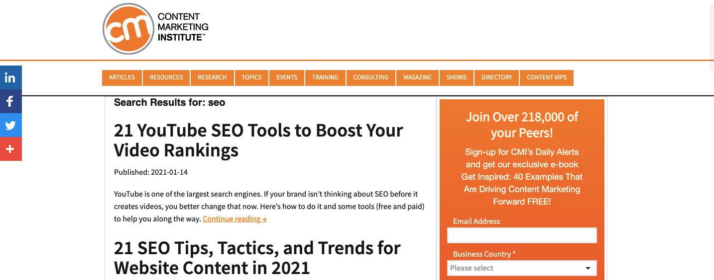 cmi best seo blogs