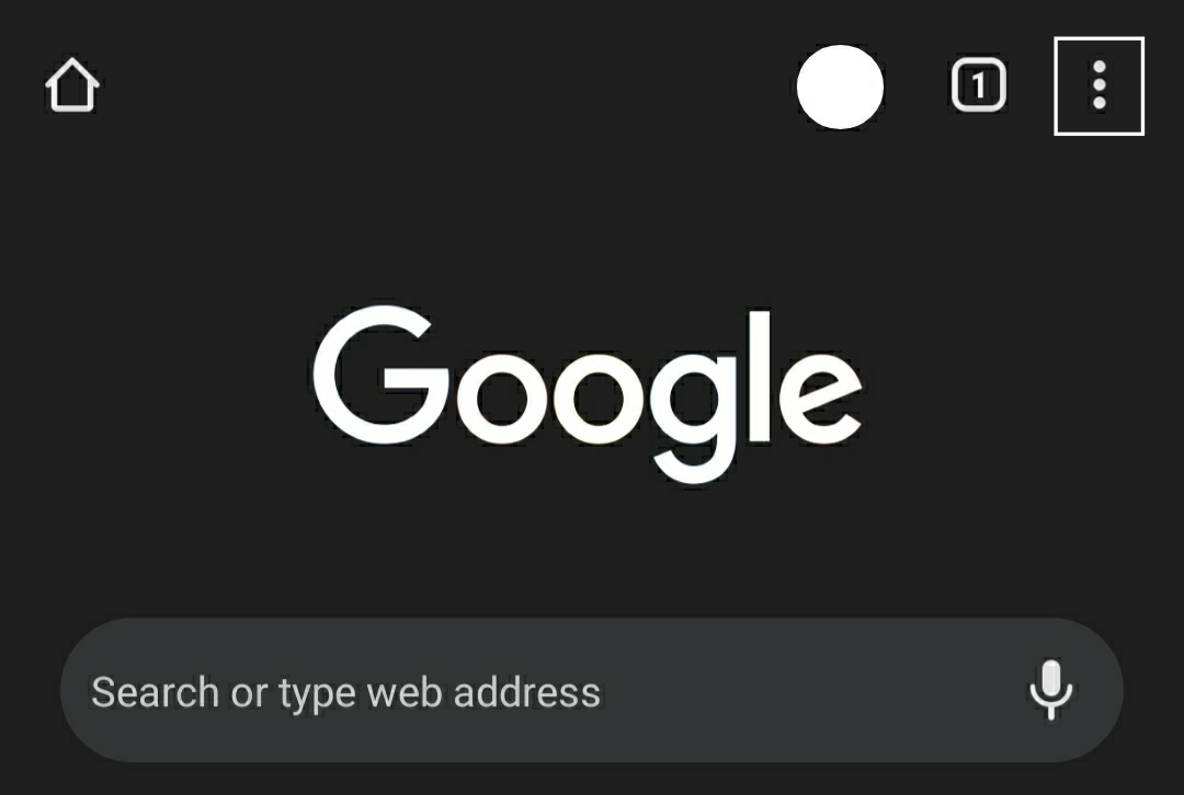 Open Google and go to settings