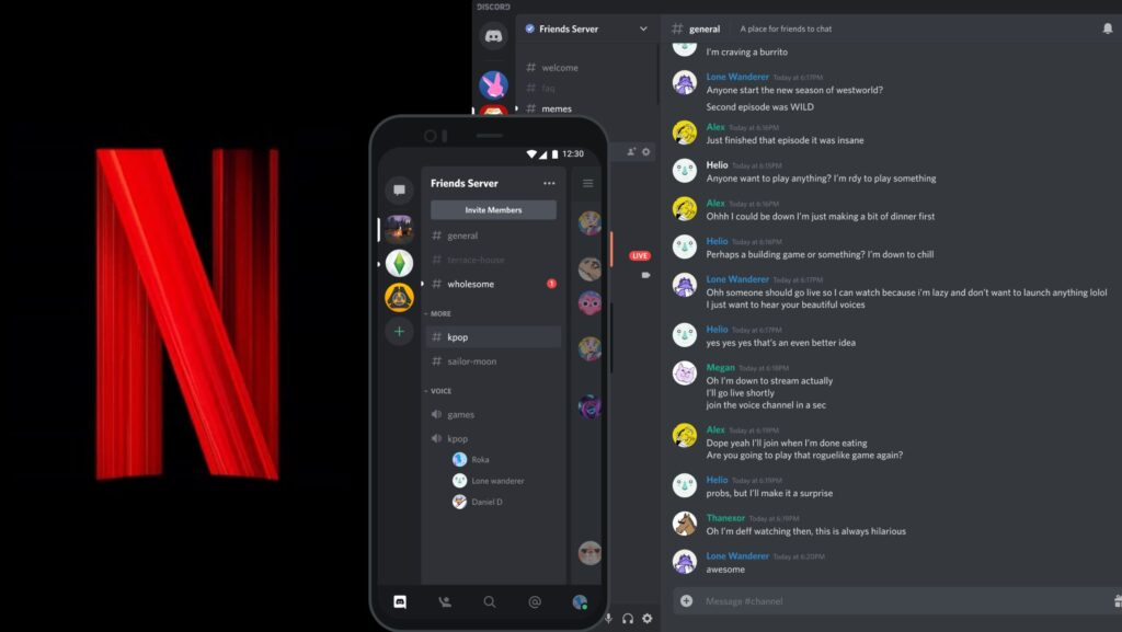 como transmitir Netflix no Discord 