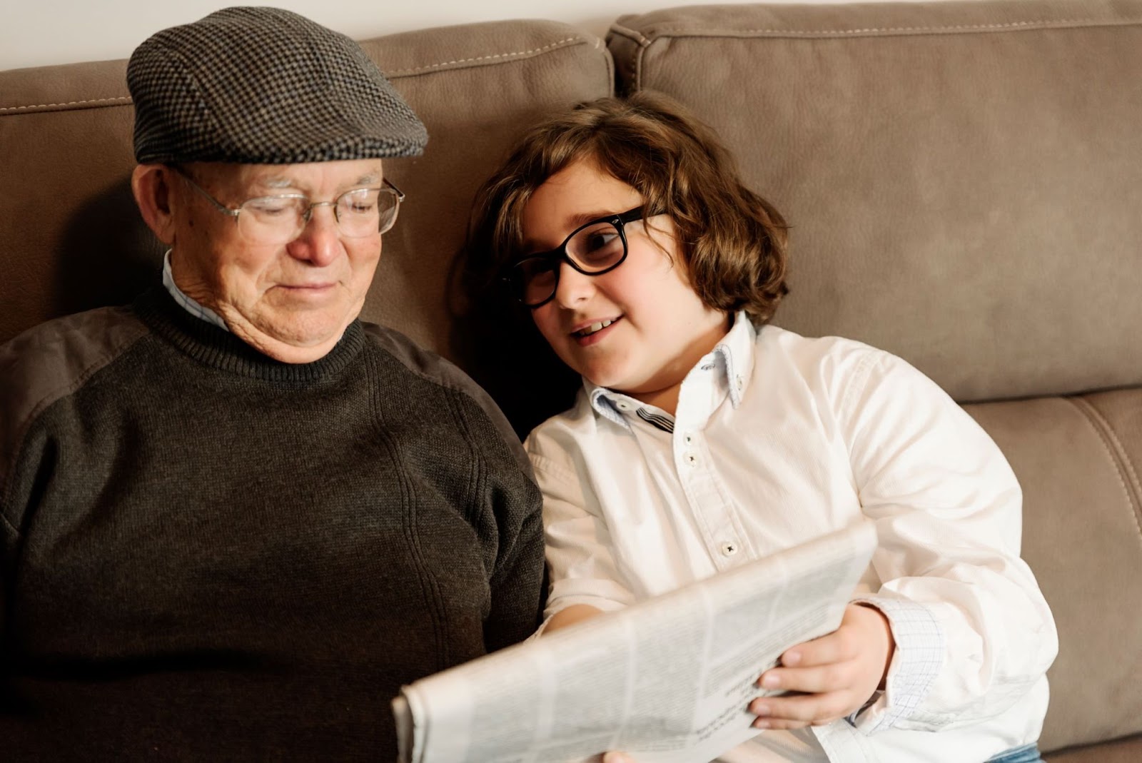grandfather-and-grandson-reading-the-paper