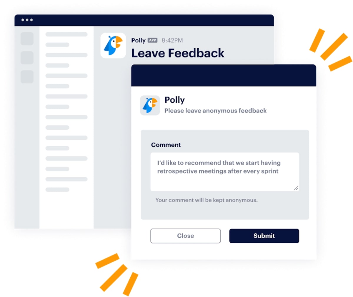 Live poll: Polly Leave Feedback