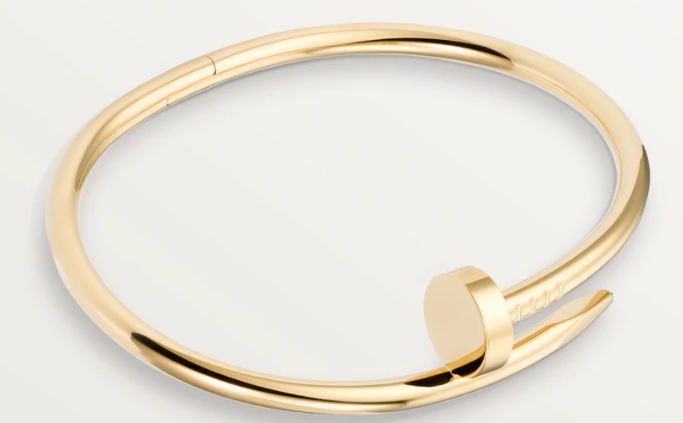 3. กำไลข้อมือผู้หญิงแบรนด์ Cartier รุ่น Juste Un Clou Yellow Gold Bracelet 