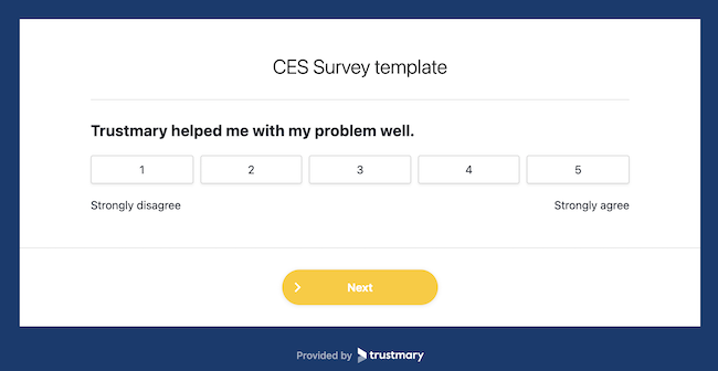 likert-scale customer feedback survey question