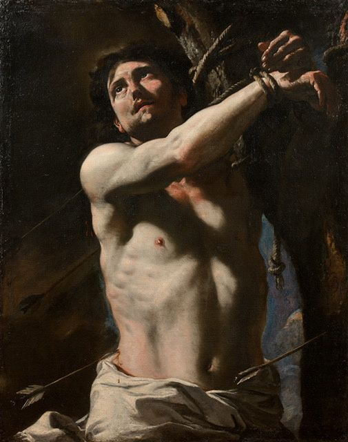 Oeuvre Tableau du martyr Saint-Sébastien de Mattia Preti, XVIIe siècle