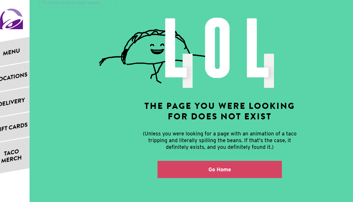 404 page that reduces bounce rate