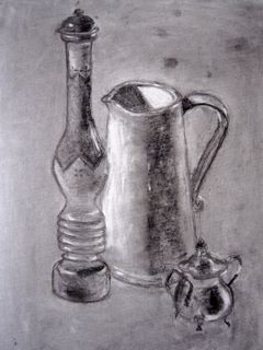 Charcoal Value Drawings - give receive love art