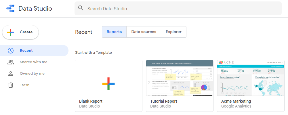 Google Data Studio Ecommere Dashboard: Click Reports | Hevo Data
