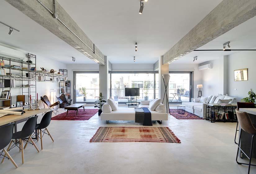 avant-garde industrial loft