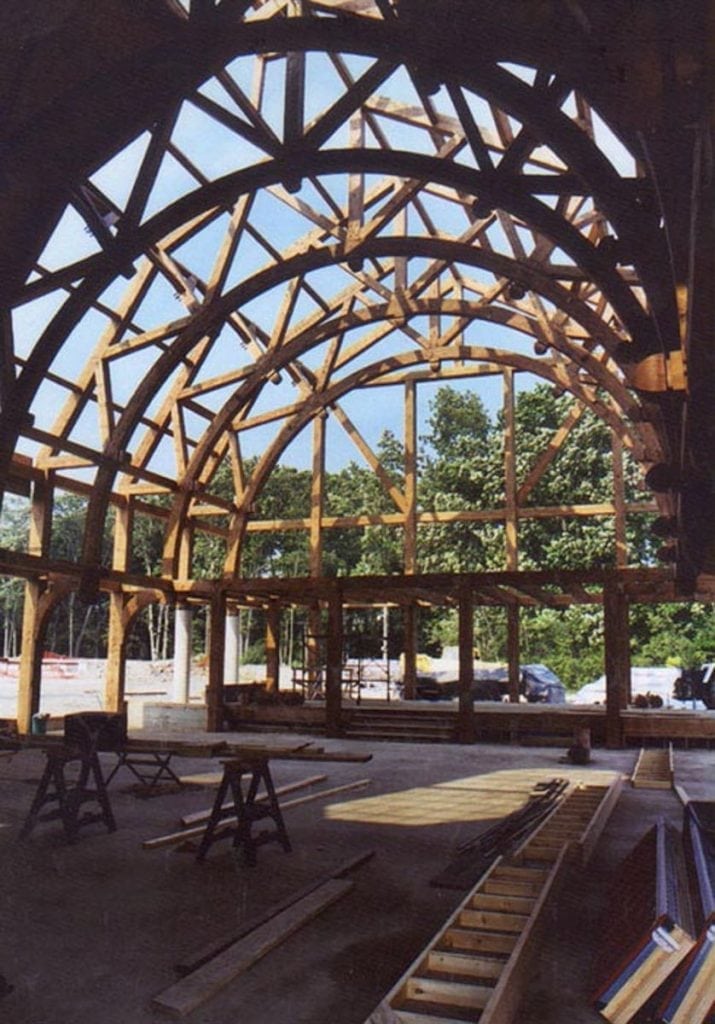 custom timber frame barn