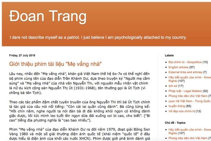 Who Is Phạm Đoan Trang?