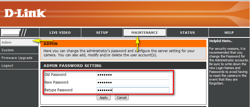 How do I set an administrator (admin) password on my DCS-5020L? | D-Link UK