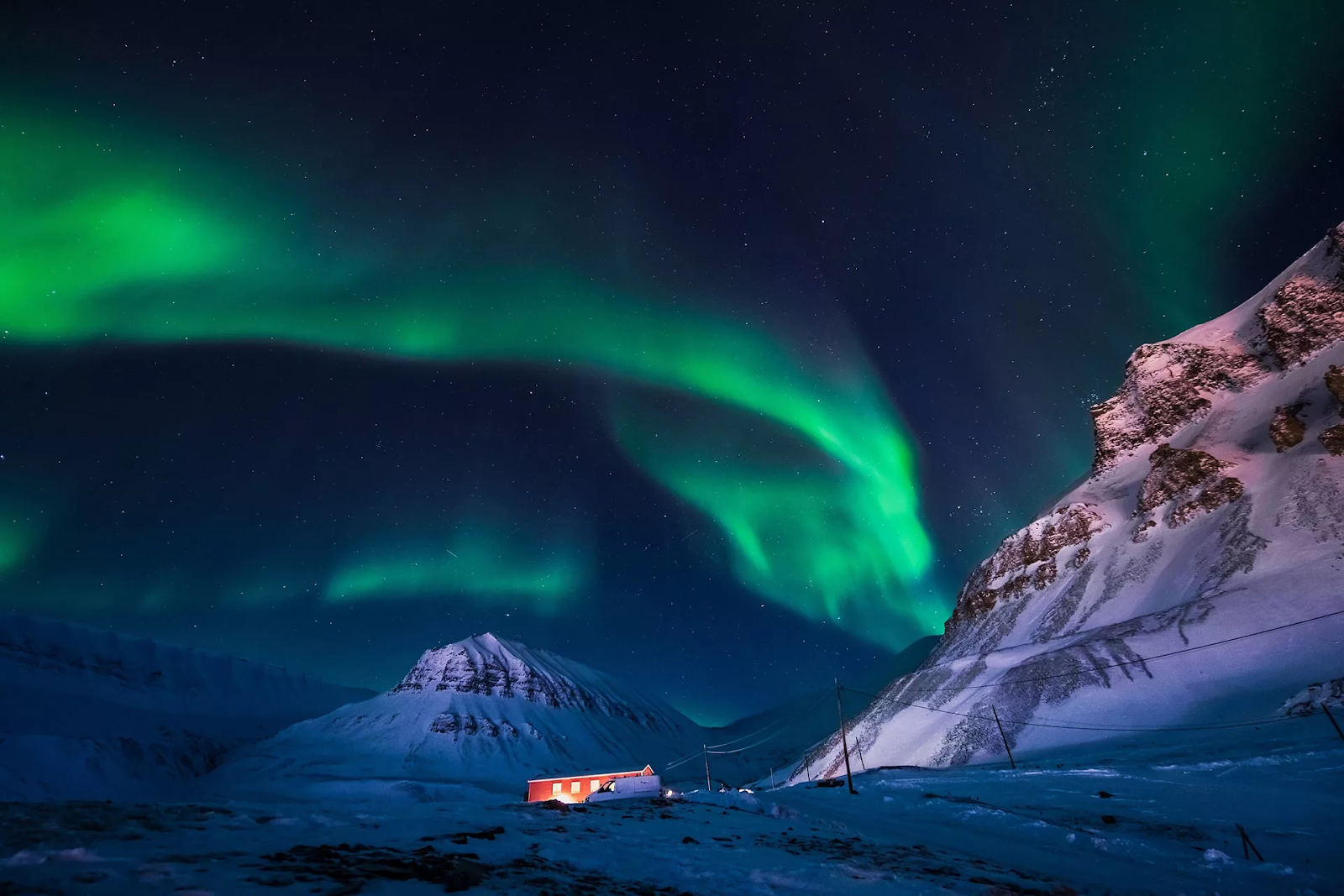 Фото Северное Сияние Зимой