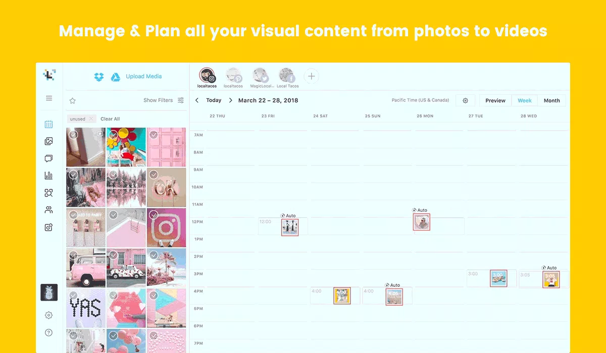 Manage and plan visual content with Later