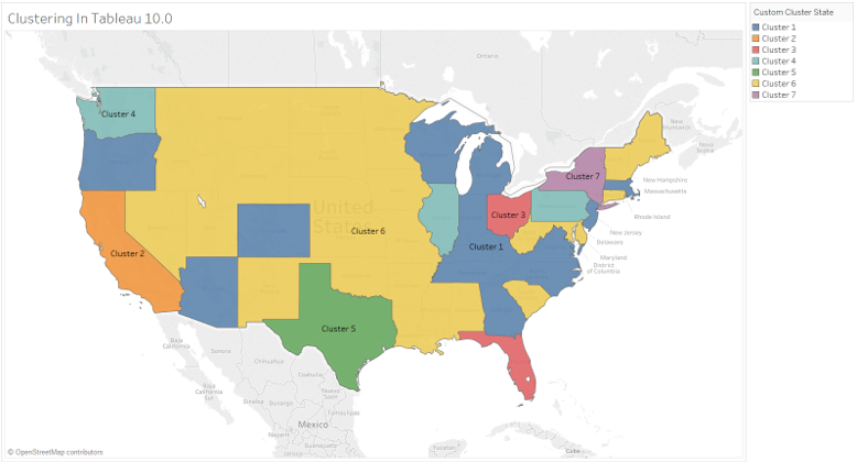 K-means Clustering in Tableau  & Visualizing Custom Sales territory based on the Analysis 43