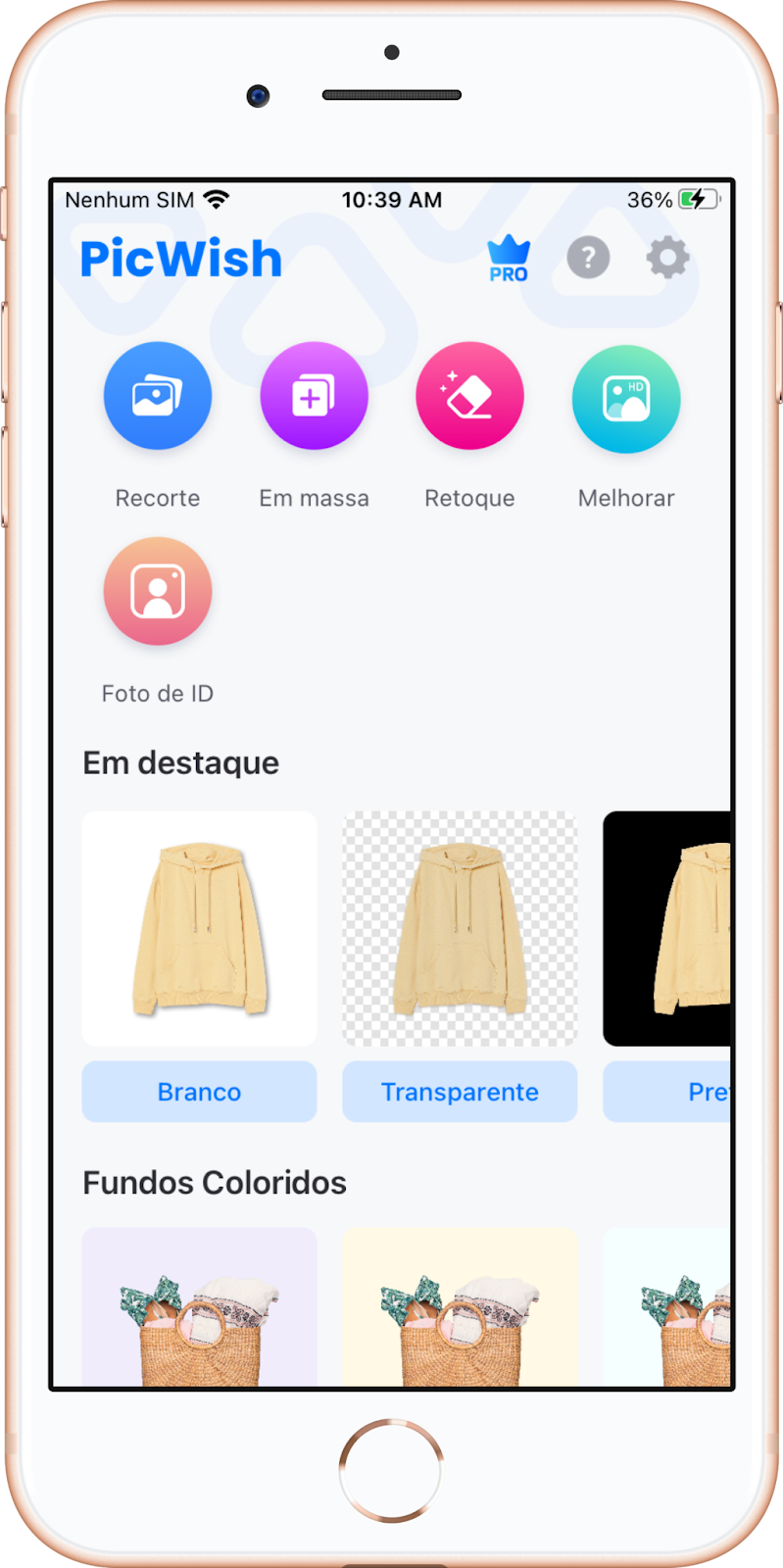 PicWish: Melhor app para remover fundo de imagem com 1 clique