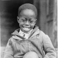 (Armstrong as a young child)