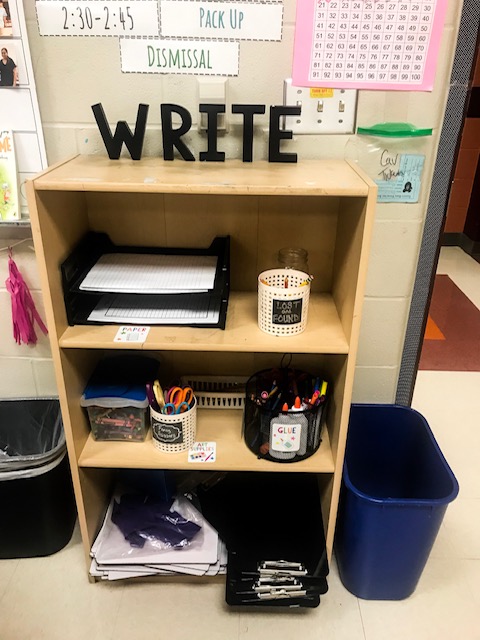 student accessible shelf for your fourth grade classroom