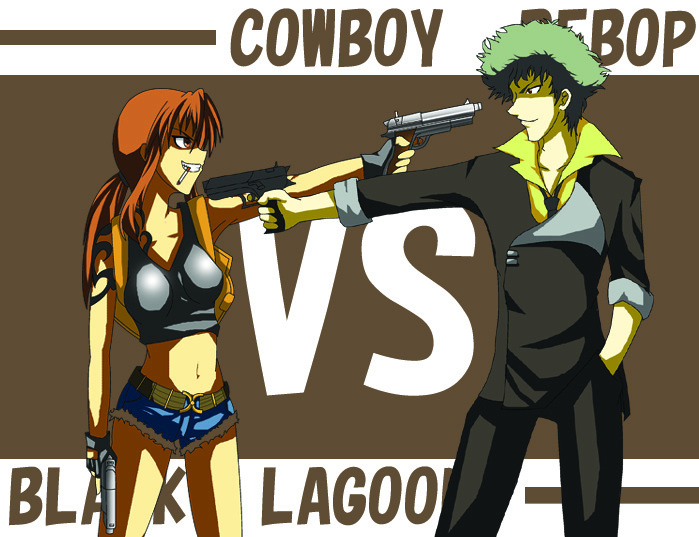 Image result for cowboy bebop vs black lagoon