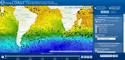 Bản đồ đại dương NOAA NowCoast