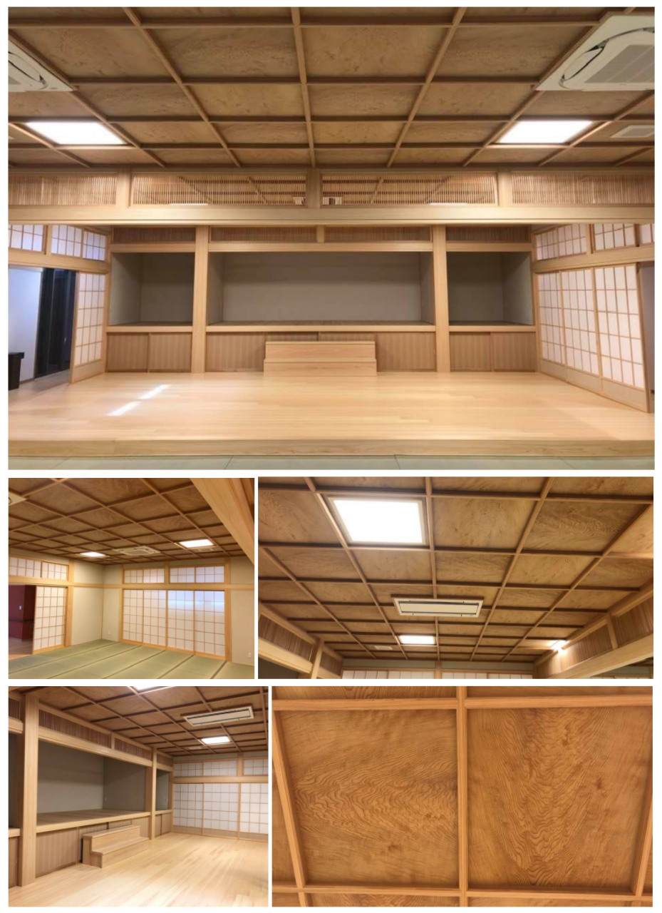 杢目にこだわった杉天井 株式会社東集