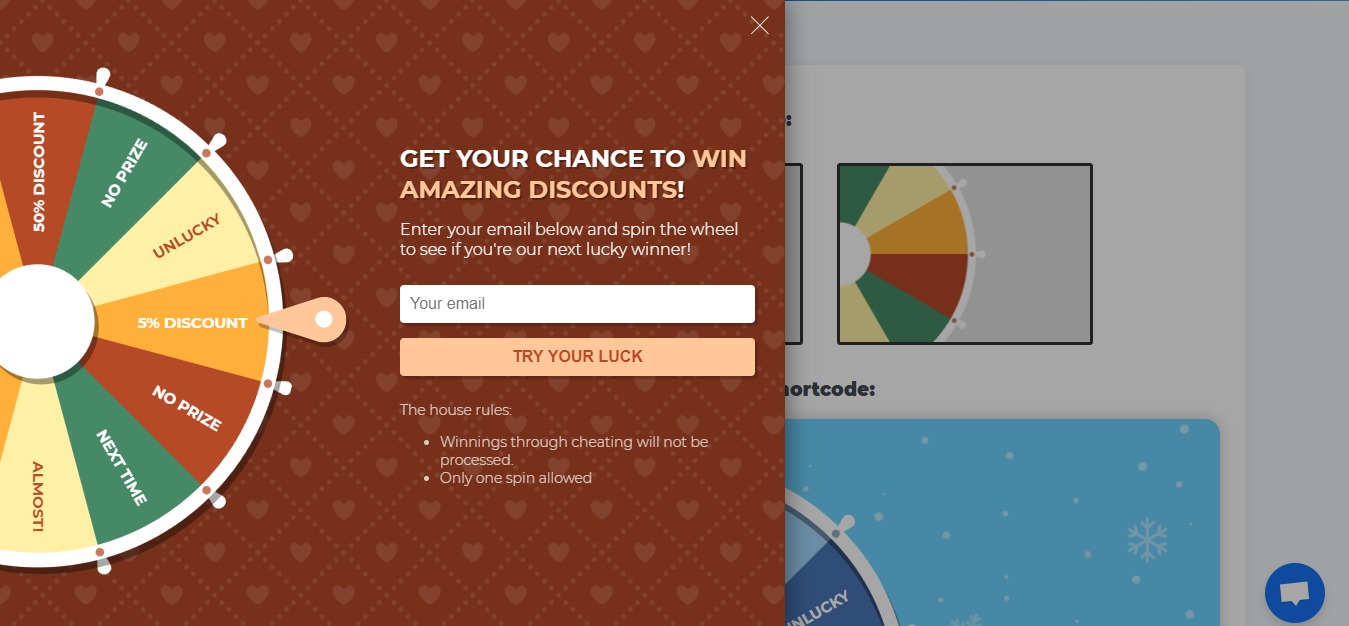 wp optin wheel plug-in gamified wordpress opt-in