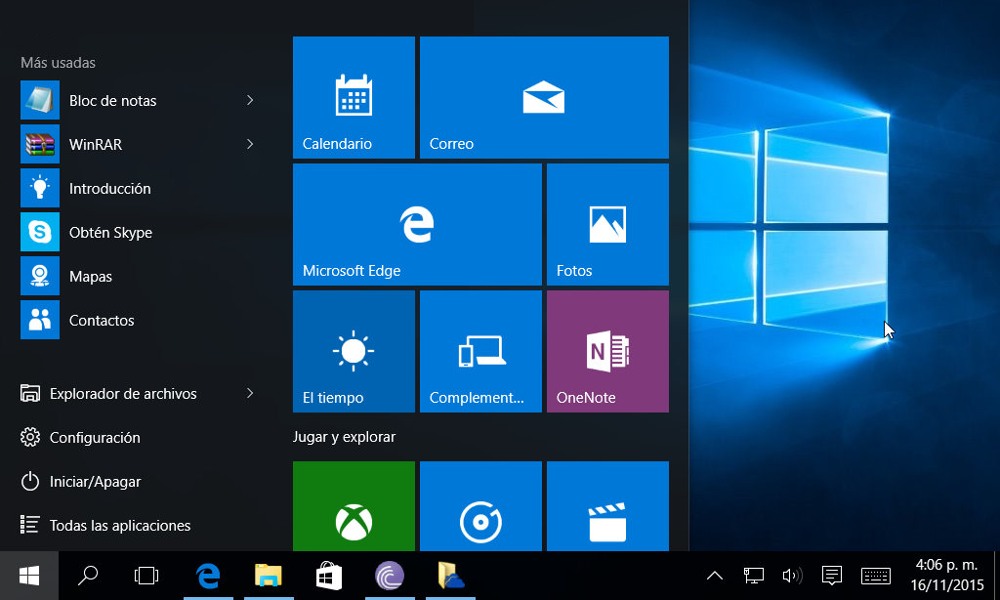 caracteristicas del Windows 10