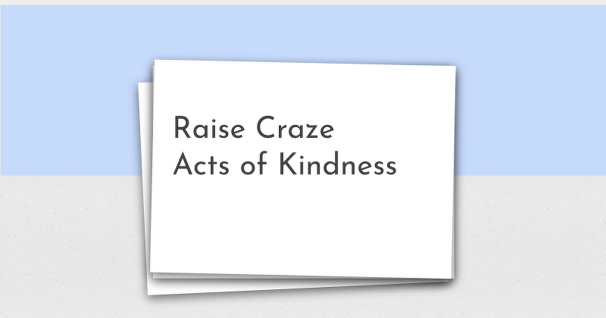 Student Intro to AOK and Raise Craze 22/23