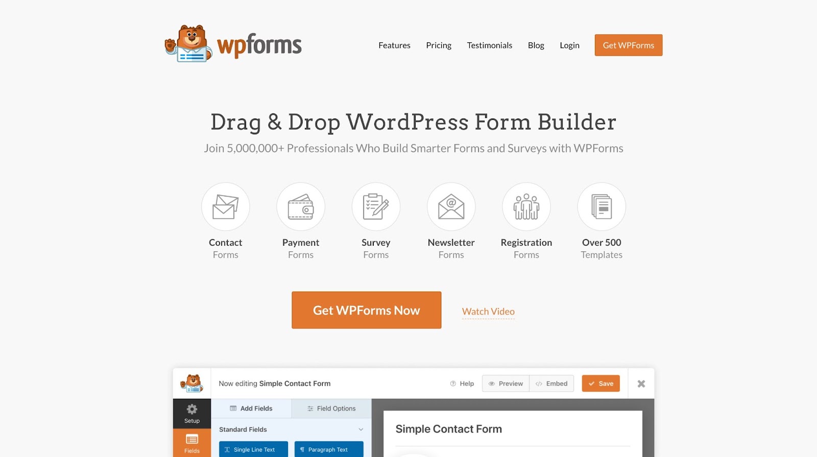 Best WordPress Form Plugin: WP Forms