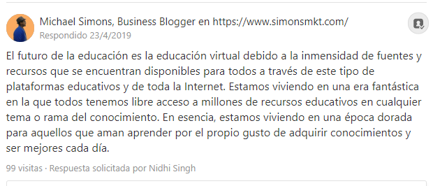 Michael Simmons tiene una grata experiencia formativa con los MOOC