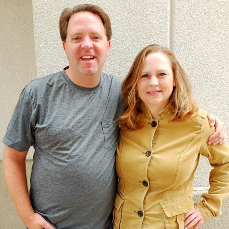 Certified professional organizer Katherine Lawrence with Matt Paxton from A&E's "Hoarders"