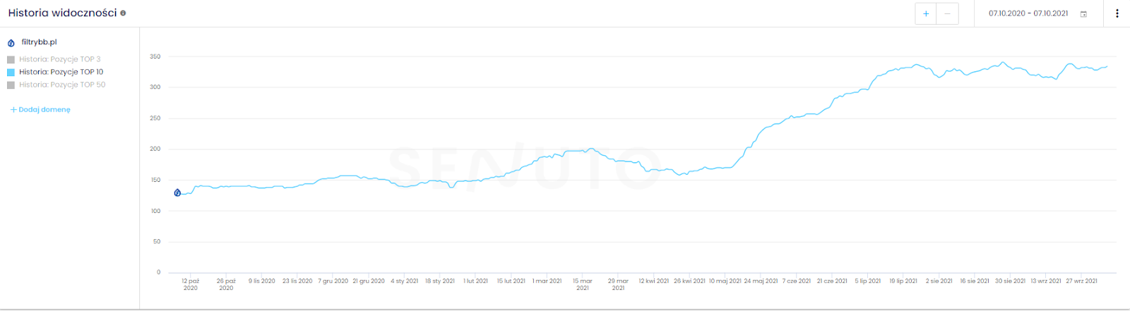 seo statystyki filtry bb top10