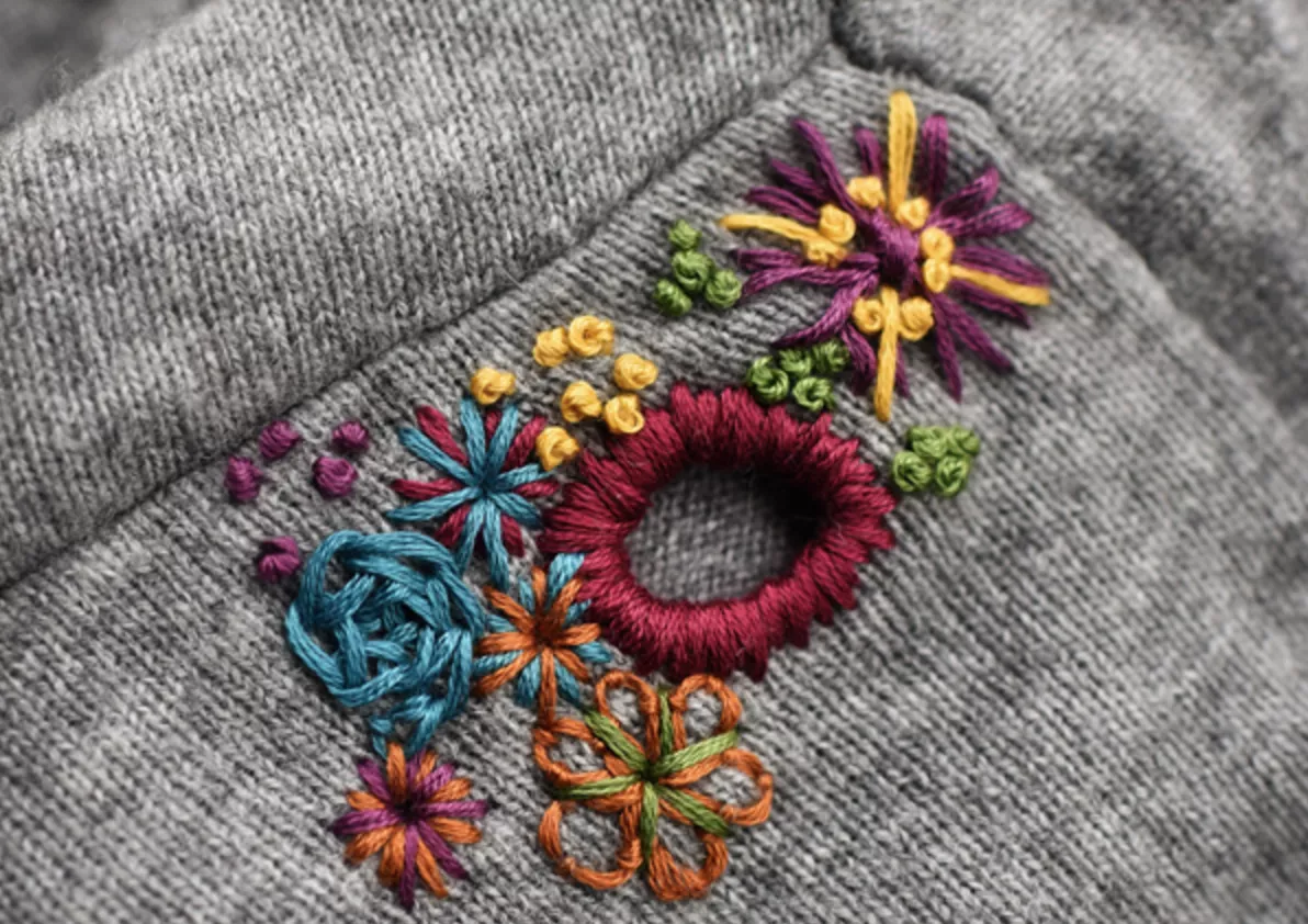 10 formas de arreglar la ropa usando bordados – Feliz Costura