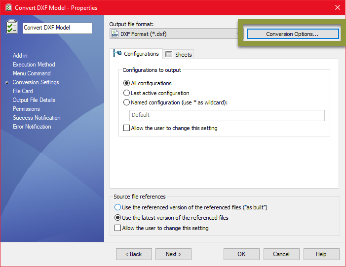 DXF/DWG Task Functionality in SOLIDWORKS PDM 2019