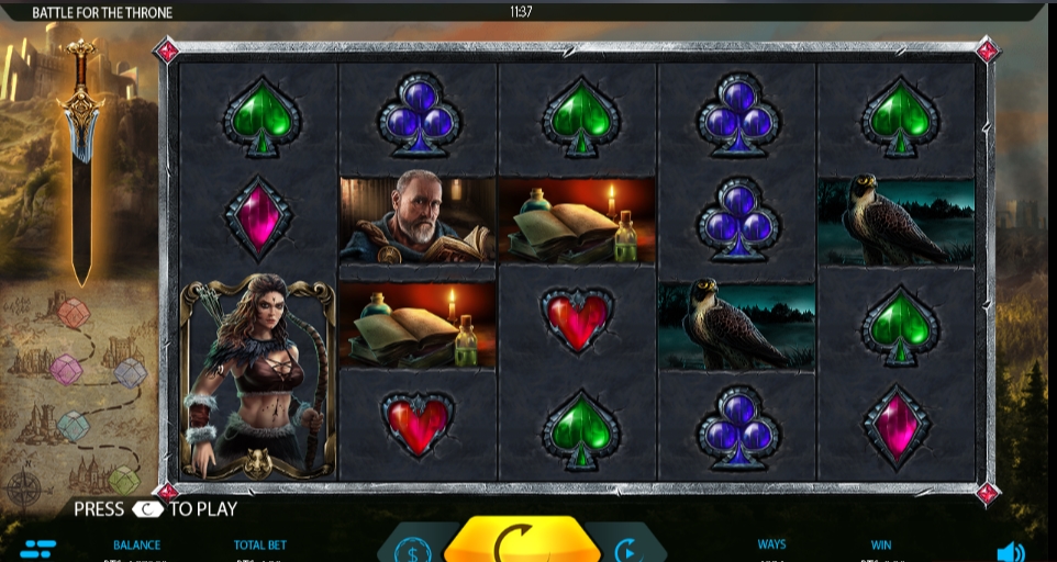Battle for the Throne slot screenshot