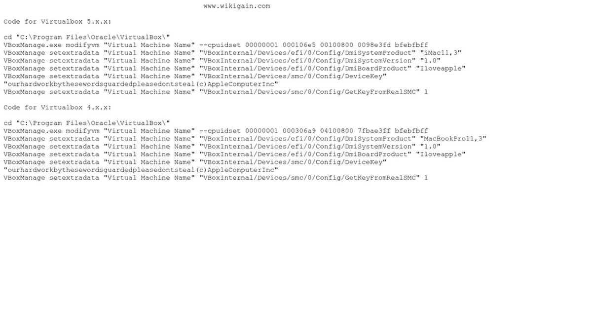 Virtualbox code by wikigain txt google drive