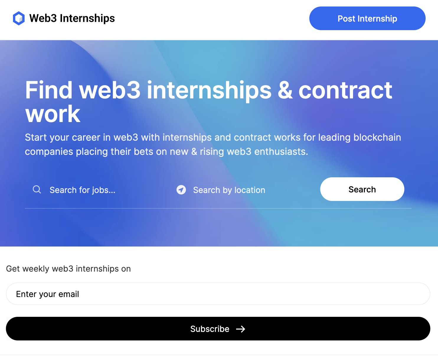 web3 internship stage web3 