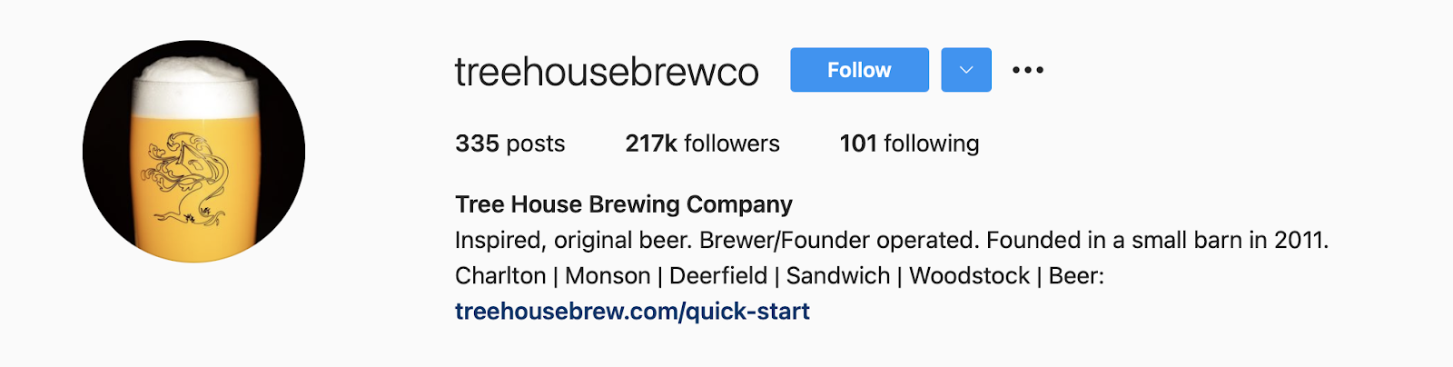 How to write instagram bio - treehousebrewco