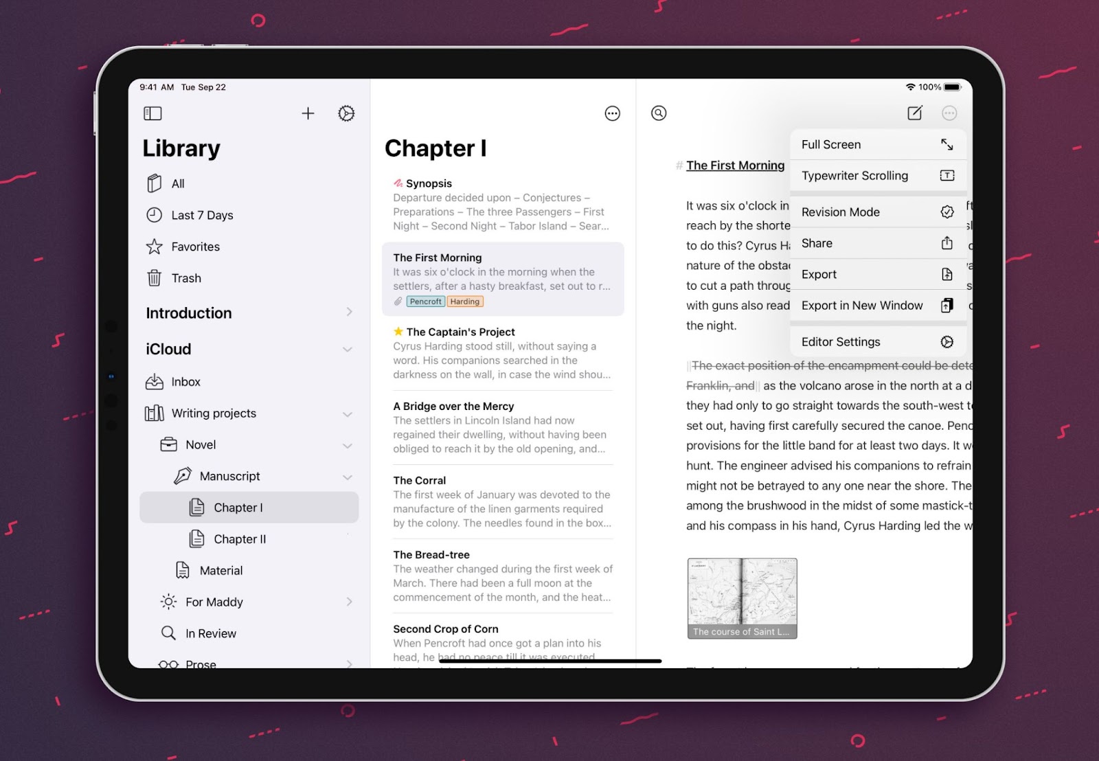 Ulysses is compatible with most Apple devices and ensures you always use the correct grammar