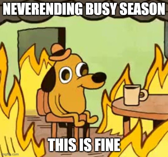 never ending busy season