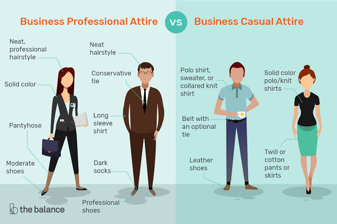 Business Professional Vs Business Casual