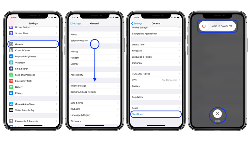 cach-tat-nguon-iphone Làm thế nào để bật và tắt nguồn iPhone khi nút nguồn bị hỏng?