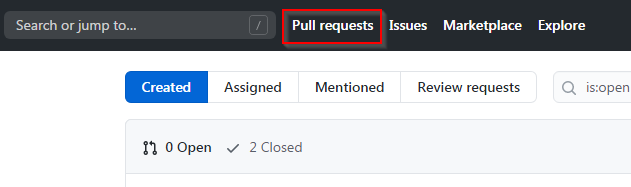 Github pull requests