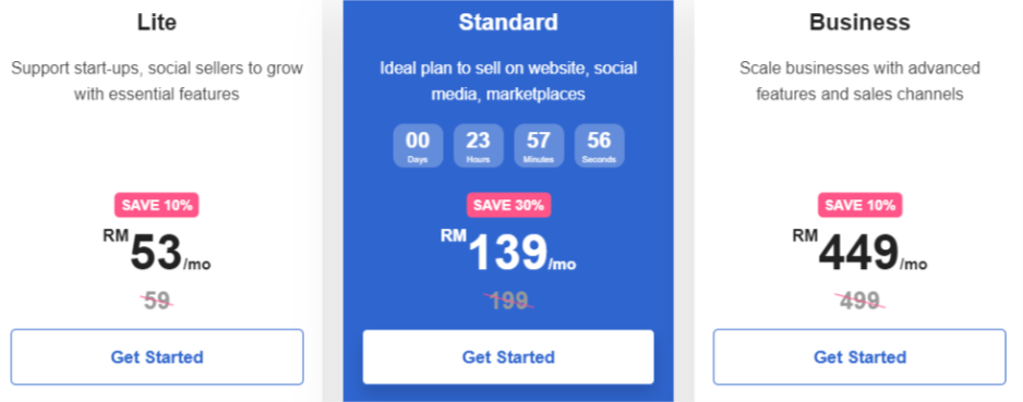 The cost of easy store web builder in Malaysia