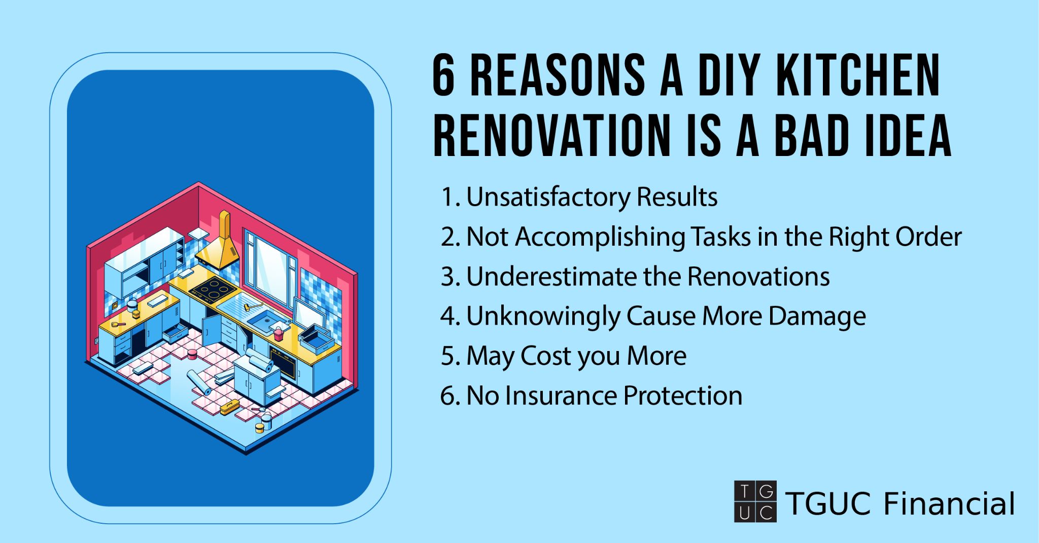 A summary of the 6 reasons a DIY kitchen renovation is a bad idea.