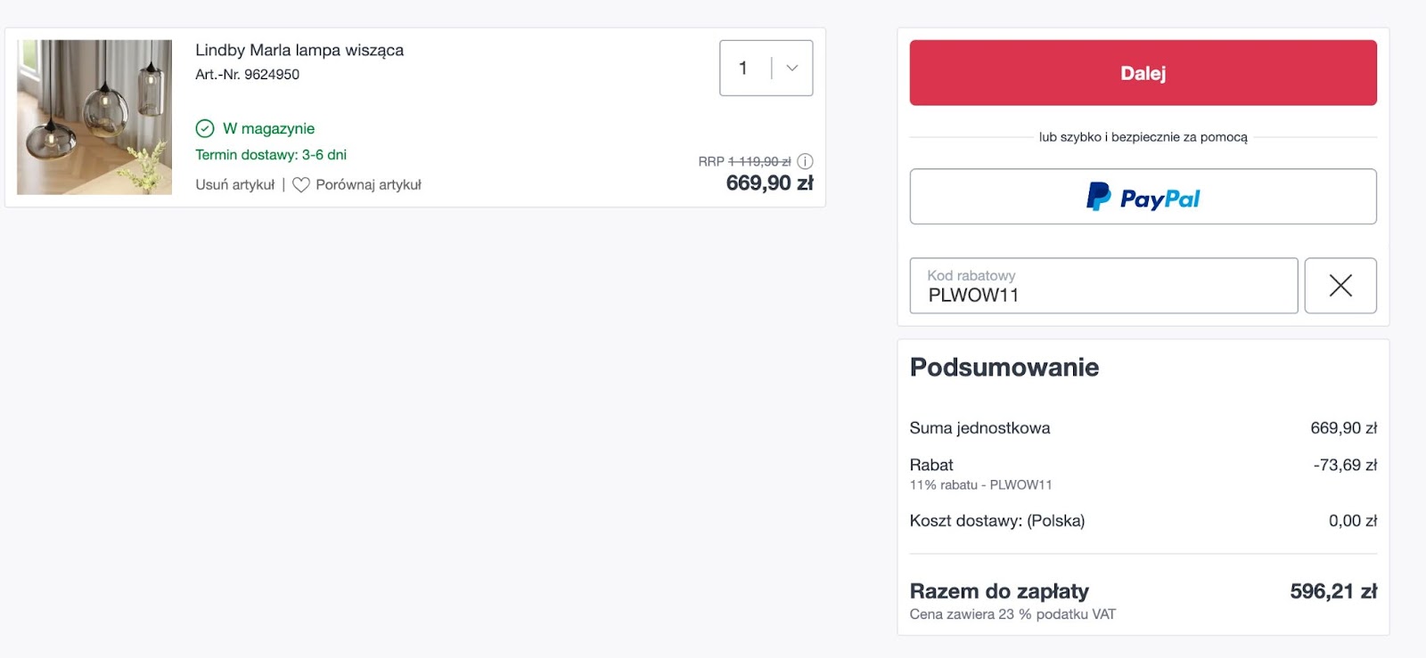 Lampy.pl kod rabatowy -11%