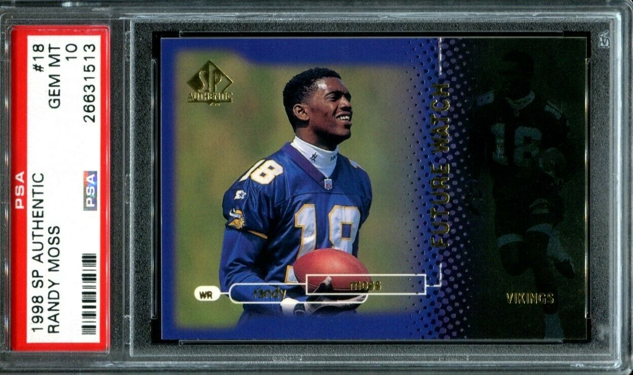 1998 SP Authentic Randy Moss RC #18